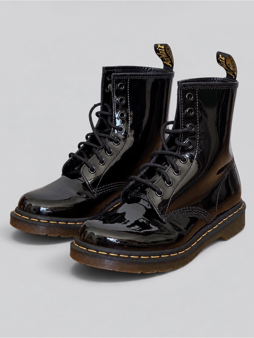 Dr. Martens 1460 W Black Patent Leather 8-Eye Boot Style Number: 11821011